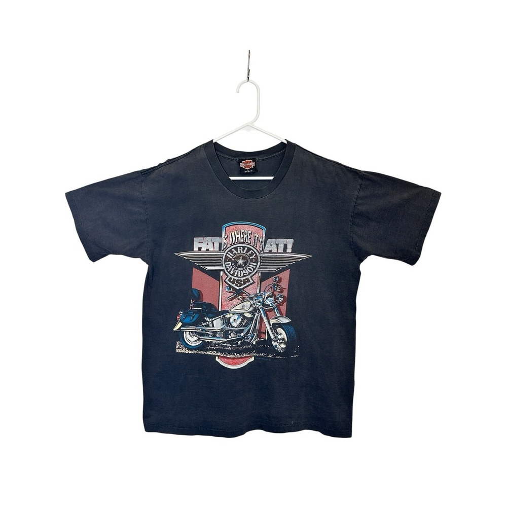 Vintage 1993 Harley Davidson Cycle Nuts & Bolts Boise ID Single Stitch Tee L USA